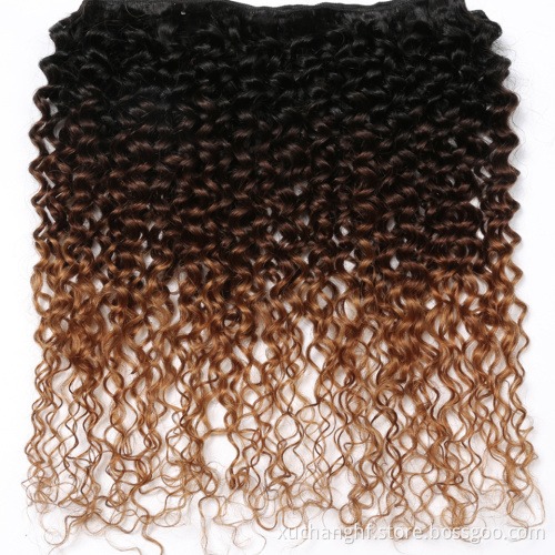 Wholesale Hair Weave Ombre Kinky Curly,Mink Raw Cuticle Aligned Virgin Hair,Virgin Remy Hair Extension Free Sample Free Shipping